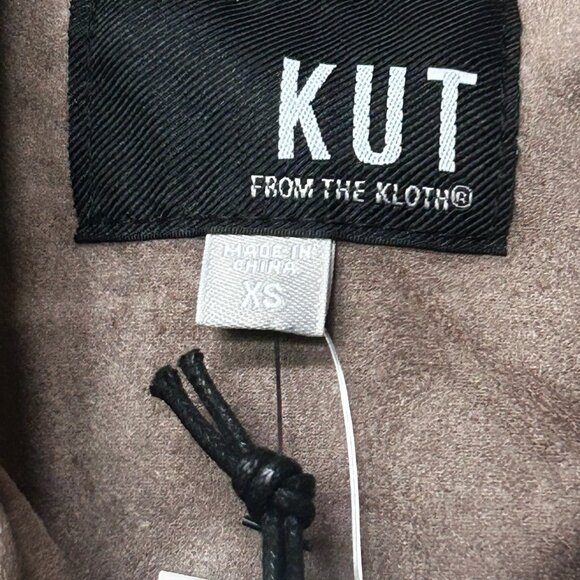 NWT Kut From the Kloth Vintage Suede Moto Jacket Biker Clothing - Picture 6 of 11